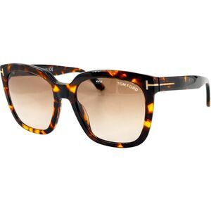 Tom Ford FT0502 Amarra Womens Sunglass 52F Dark Havana